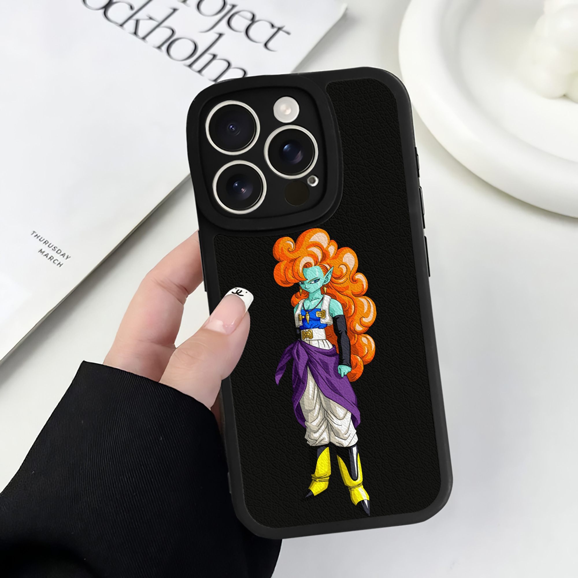 （画像用） ドラゴンボール DRAGON BALL 【iPhone 16シリーズ対応】シリコンスマホケース（レザー調） 材質：シリコン